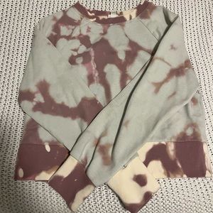 All in Motion Cropped Tie Dye Crew Neck